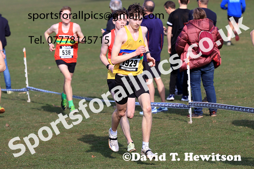 Mens under-20s 2025 UK CAU Inter Counties Cross Country Champs., Wollaton Park, Nottingham. Photo: David T. Hewitson/Sports for All Pics